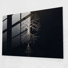 Popcas Efsane Cam Duvar Sanatı: Yggdrasil Sembolü - Efsane Yggdrasil Sembol