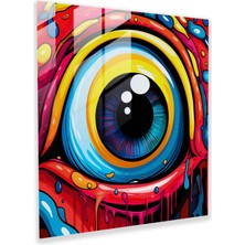 Popcas Pop Art Tarzında Minyon Cam Tablo - Modern Sanat Minyonlar