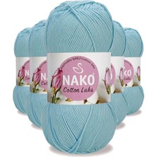 5 Adet Cotton Lüks Yelek Tunik Kazak Bluz Hırka Ipi Yünü Buz Mavi 97564