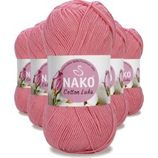 5 Adet Cotton Lüks Yelek Tunik Kazak Bluz Hırka Ipi Yünü Gül Pembe 97551