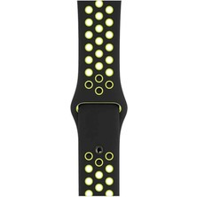 Piyasa Sepeti Apple Watch Series 7 41 MM Fileli Kordon Siyah-Sarı