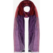 Renk Bloklu Yün Şal