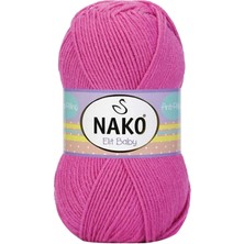 1 Adet Elite Baby El Örgü Ipi Tüylenmeyen Bebek Yünü Çöl Gülü 5278