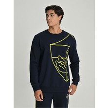 Fenerbahçe S.k. 25/26 Sezon Tribün All Over Baskı Logolu Erkek Sweatshirt