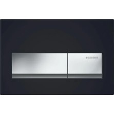 Geberit Kumanda Kapağı Alpha50 - Çift basmalı - Siyah
