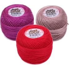 3 Adet Kaplan Etamin ve Kanaviçe Ipi 8 No Kod/renk: 113 - 1010 - 321 - Ryl