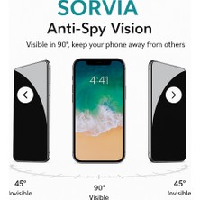 Nano Teknoloji 9h Premium Kırılmaz Privacy Hayalet Ekran Koruyucu Cam (Yüksek Çözünürlük-Dayanıklı) –iphone 11-XR-13-14-14PRO-14PROMAX-15-15PRO-15PROMAX-16-16PRO-16PROMAX-16E Uyumlu (Sorvia)