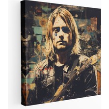 Popcas Kurt Cobain Cam Tablosu - Grunge Etkili Sanat - Kurt Cobain Cam Sanatı Grunge Tablo