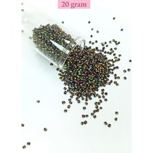Dökme Cam Kum Boncuk (11/0) 2 mm - 20 Gram -  Üç Renkli - BNC032