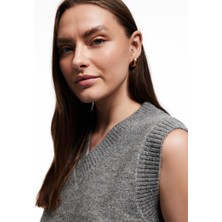 V Yaka Kolsuz Triko Süveter