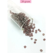 Dökme Cam Kum Boncuk Büyük Boy (6/0) 4 mm - 20 Gram - Şeffaf Gri - BNC105