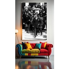 Özkacar Group Atatürk Portre Xv Ev Duvar Salon Güzellik Salonu Ofis Dükkan Dekarasyon Kanvas Tablo