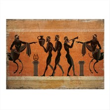 Bedeko Mitolojik Resim Hediyelik Ahşap Tablo 25 cm x 35 cm