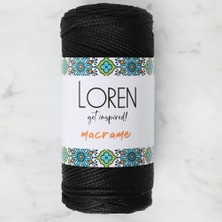 Loren Macrame Siyah El Örgü İpi - RM 001 - 34323