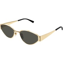 Gucci GG1853S 001 Unisex Güneş Gözlüğü Altın Metal Çerçeve Füme Organik Cam ile Şık Tasarım