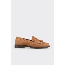 Taba Deri Kadın Günlük Loafer