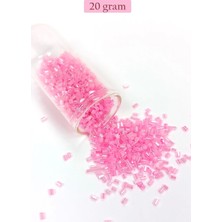 Kesme Cam Boncuk 2mm - 20 Gram - Pembe -BNC323