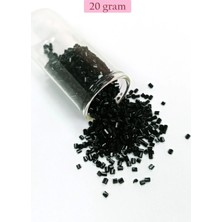 Kesme Cam Boncuk 2mm - 20 Gram - Siyah -BNC312