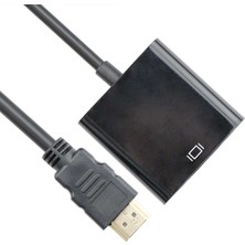 Vcom CG591-B-0.15 Siyah HDMI Erkek To VGA Dişi Dönüştürücü