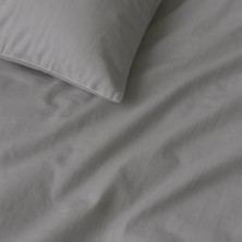 Soho 200 Tc Pamuk Perkal Tek Kişilik Çarşaf Gri