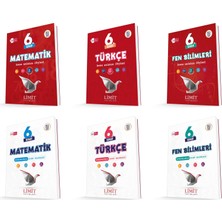 Limit 2026 6. Sınıf Matematik + Türkçe + Fen Konu Anlatım + Soru Seti 6 Kitap Güncel Müfredat