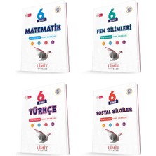 Limit 2026 6. Sınıf Matematik + Türkçe + Fen + Sosyal Soru Bankası Seti 4 Kitap Güncel Müfredat