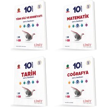 Limit 2026 10. Sınıf Matematik + Türk Dili + Tarih+ Coğrafya Soru Seti 4 Kitap Güncel Müfredat