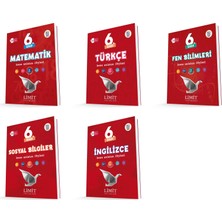 Limit 2026 6. Sınıf Matematik + Türkçe + Fen + Sosyal + Ing Konu Seti 5 Kitap Güncel Müfredat