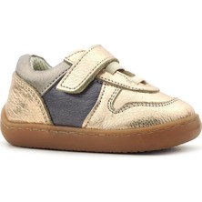 Rakerplus Bob Hakiki Deri Bakır Barefoot Cırtlı Lastikli Bebek Sneaker Ayakkabı