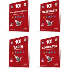 Limit 2026 10. Sınıf Matematik + Türk Dili + Tarih+ Coğrafya Konu Kaf Seti 5 Kitap Güncel Müfredat