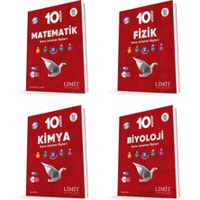 Limit 2026 10. Sınıf Matematik + Fizik + Kimya + Biyoloji Konu Kaf Seti 4 Kitap Güncel Müfredat