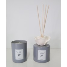 Missi Gri Yasemin Sandal Oda Kokusu ve Vegan Mum Seti