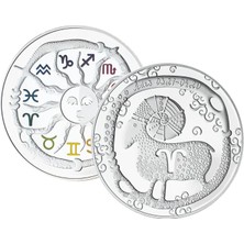 Rimagold Rimagold Burç Madalyası Koç Gümüş Sikke Coin
