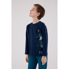 U.s. Polo Assn. Erkek Çocuk Uzun Kol Pijama Takım Lacivert