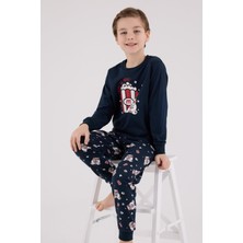 Rolypoly Erkek Çocuk Uzun Kol Pijama Takım Lacivert