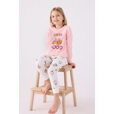 Rolypoly Kız Çocuk Uzun Kol Pijama Takım A.pembe