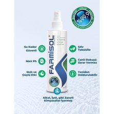Farmisol Alkolsüz Dezenfektan Sprey 200 ml Durulama Gerektirmeyen %99,9 Etkili El ve Cilt Temizleyici