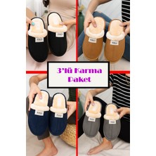 Içi Kürklü Ev Terliği Çeyiz Bohça Terliği Misafir Terliği Hafif Sesiz Taban