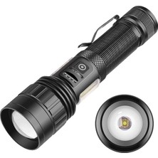 PS-6153 10000 Lümen Zoomlu Mıknatıslı Tg Cob LED Powerbank Özellikli Profesyonel El Feneri