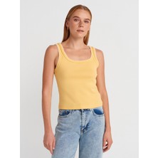 Dilvin 21087 Kontrast Fitilli Atlet-Sarı