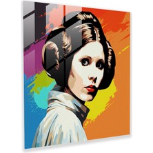 Popcas Star Wars Prenses Leia Pop Art Cam Tablo - Star Wars Cam Tablo Prenses Leia