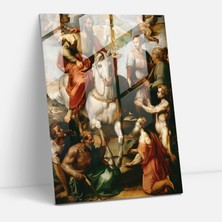 Popcas Raffaello Sanzio Ev Dekorasyonu - Canlı Incil Hikayesi Cam Tablo - Duvar Dekorasyonu Cam Sanatı