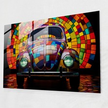 Popcas Volkswagen Beetle Cam Tablo - Volkswagen Beetle Cam Tablo Duvar Dekoru Modern Sanat