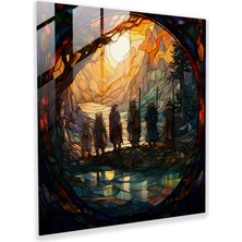 Popcas Yüzüklerin Efendisi Cam Tablo Baskısı - Ev Dekorasyonu ve Duvar Süsleme Için