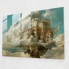 Popcas Sürreal Mimarlık Salvador Dali Cam Tablo - Salvador Dali Ev Dekorasyonu Duvar Dekorasyonu