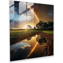 Popcas Fırtına Sonrası Cam Tablo - Ev Dekorasyonu Huzur