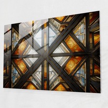 Popcas Vatikan Geometrik Cam Sanatı - Vatikan Vatikan Cam Duvar Sanatı Mantık ve Gizli Bilgi