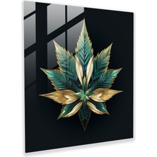 Popcas Geometrik Ot Cam Tablosu - Görsel Olarak Çarpıcı Geometrik Cam Tablo