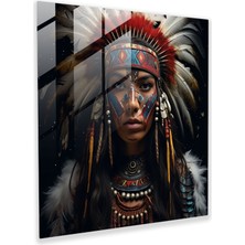 Popcas Zafer Dolu Savaşçı Cam Tablo - Miras Yansıması