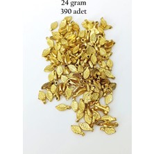 Oya Abiye Bileklik Kolye Pleksi Metalik Plastik Pul Altın Renk 24 Gram 390 Adet - BNC535